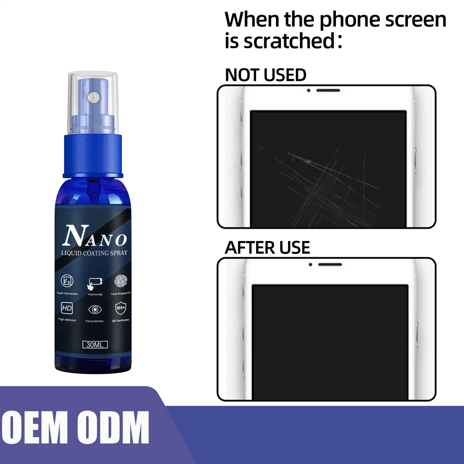 Protector de pantalla líquido  - Oleophobic Coating Spray reseña y precio