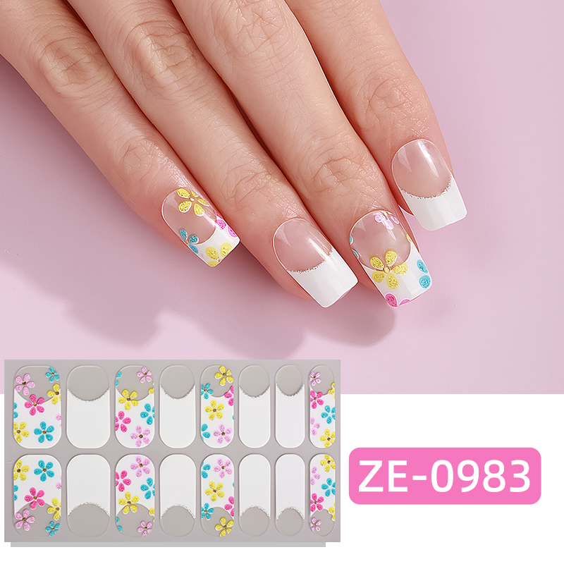 16 Tiras de Esmalte de Uñas co - Full Cover Adhesive reseña y precio